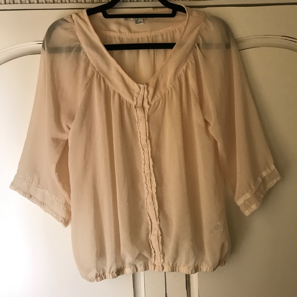 Cream blouse
